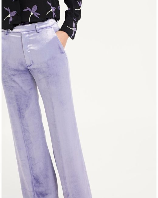 Marni Blue Minimalist Wide-Leg Pants