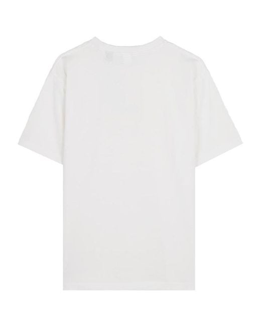 NANGA White Crew Neck T-Shirt for men