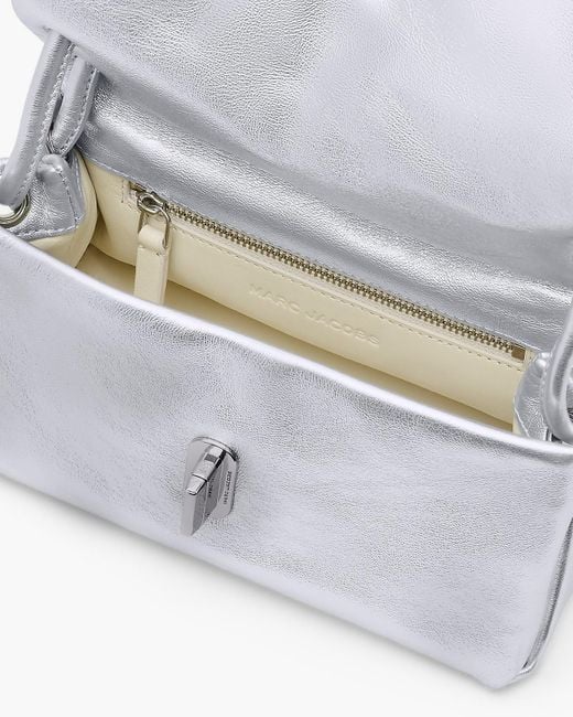 Marc Jacobs Gray The Metallic Mini Dual Bag