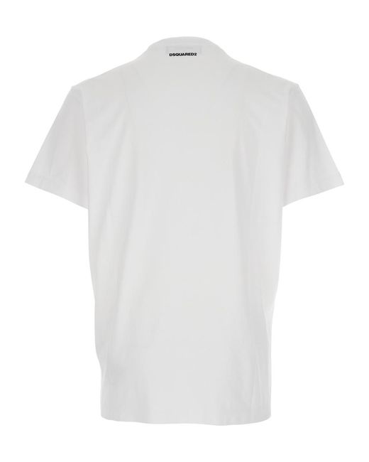 DSquared² White Toronto Printed T-Shirt for men