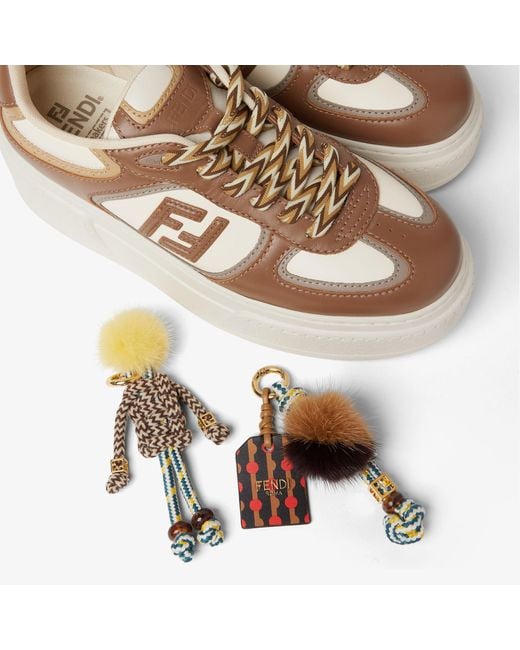 Fendi Multicolor Match Low-Top Platform Sneakers