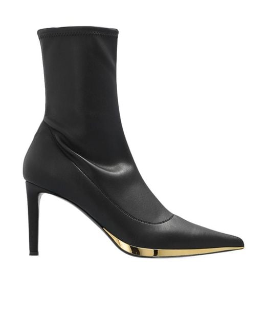 Giuseppe Zanotti Black Virgyn Stretch Ankle Boots