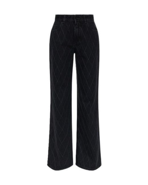 Balmain Black Belt Jeans