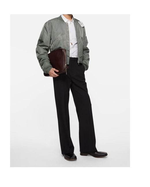 Acne Gray Washed Bomber Jacket for men