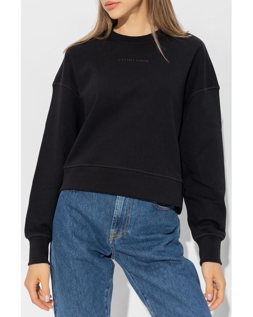 Canada Goose Black Muskoka Cotton Sweatshirt