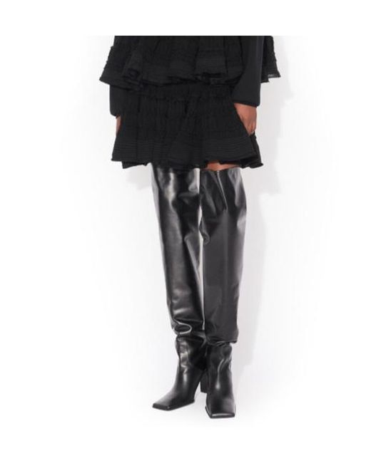 Alaïa Black Wool Crinoline Skirt