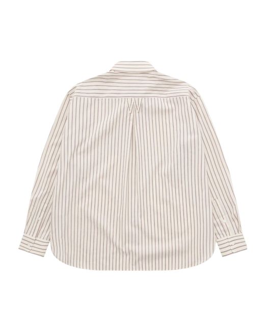 Willy Chavarria Natural Striped Shirt for men