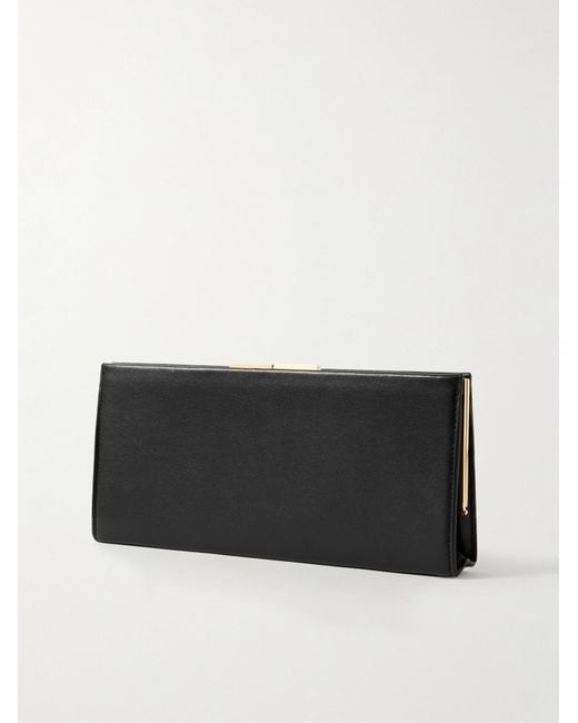 Nili Lotan Black Anjelica Leather Clutch