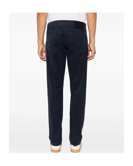 Tramarossa Blue Casual Trousers With Belt Loops for men