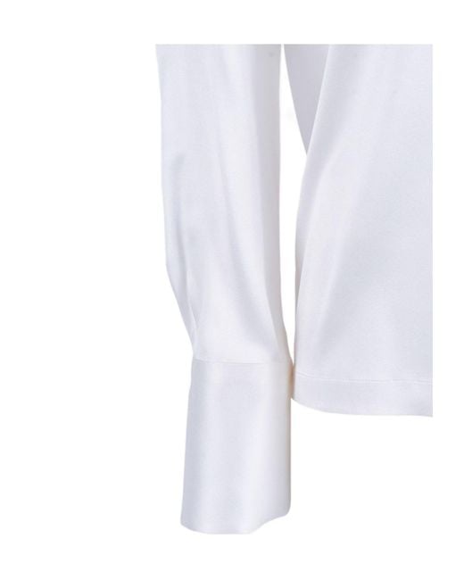 Mazzarelli White Long-Sleeved Shirt