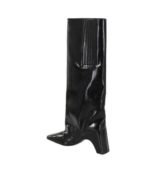 Coperni Black Square Toe Bridge Boots