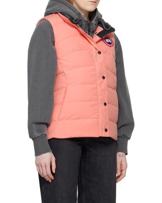 Canada Goose Pink Zippered Down Vest
