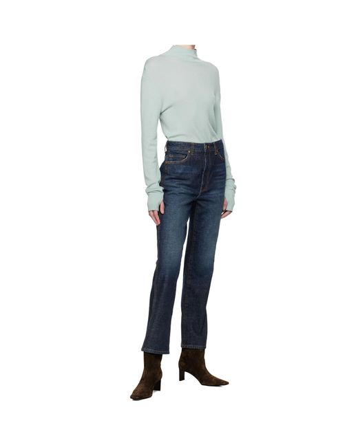 Khaite Blue Abigail Stretch Jeans