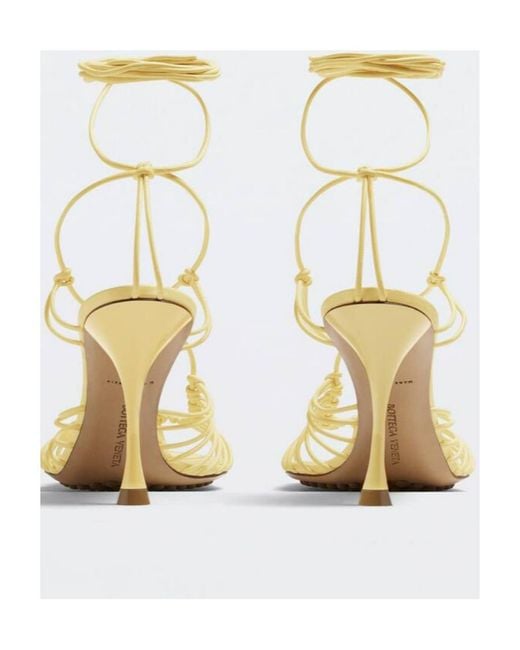 Bottega Veneta Metallic Dot Helled Sandals
