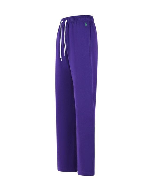 Polo Ralph Lauren Purple Drawstring Athletic Pants