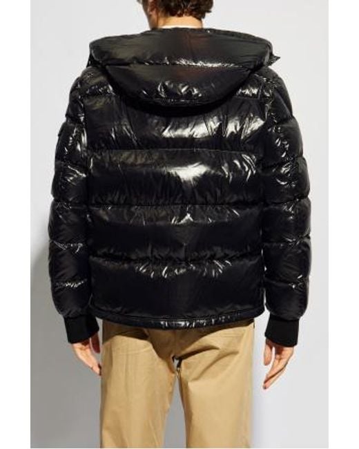 Moncler Black Maljasset Logo Patch Jacket for men