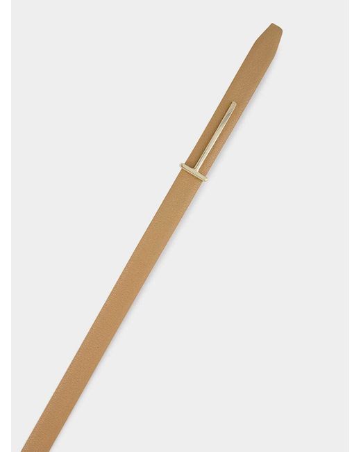 Tom Ford White Leather Belt