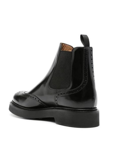 Church's Black Fumè Chelsea Boots for men