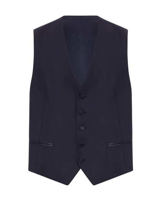Tagliatore Blue Long-Sleeve Suit Set for men