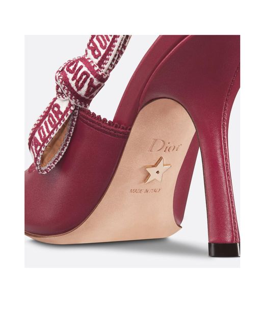 Dior Pink Slingback Pointed-Toe Pumps