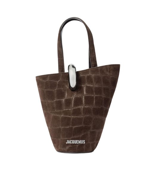 Jacquemus Brown The Small Bambola Bucket Bag