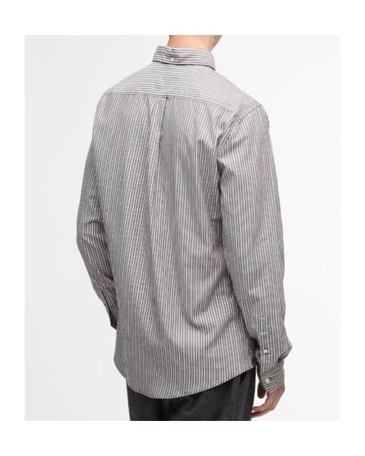 Barbour Gray Long Sleeve Shirt for men