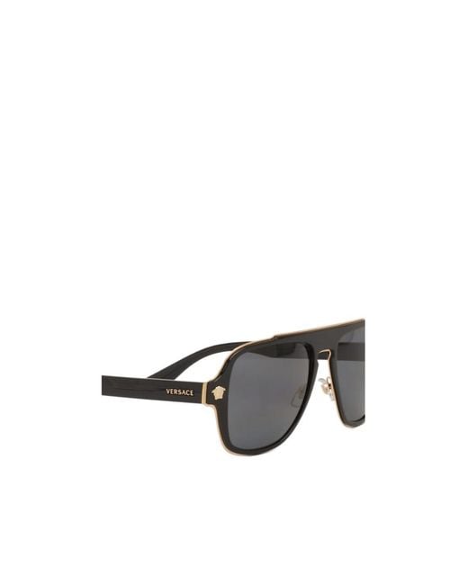 Versace Multicolor Medusa-Plaque Tinted Sunglasses for men