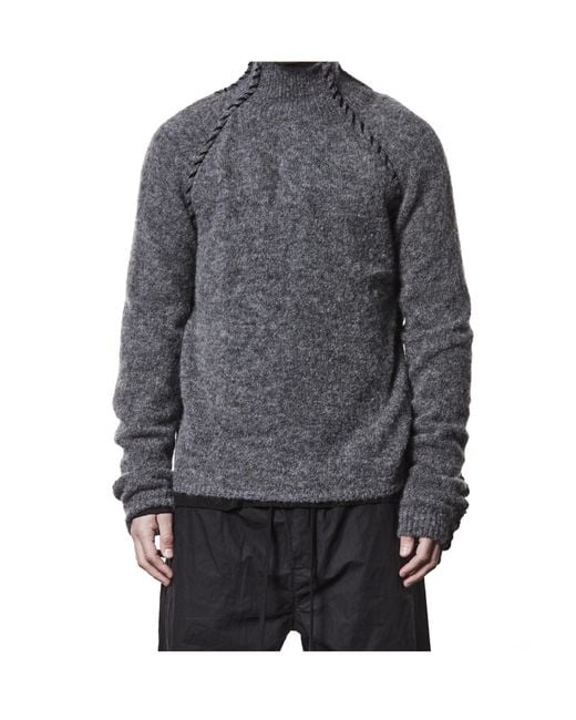 Thom Krom Gray High Neck Knitwear for men