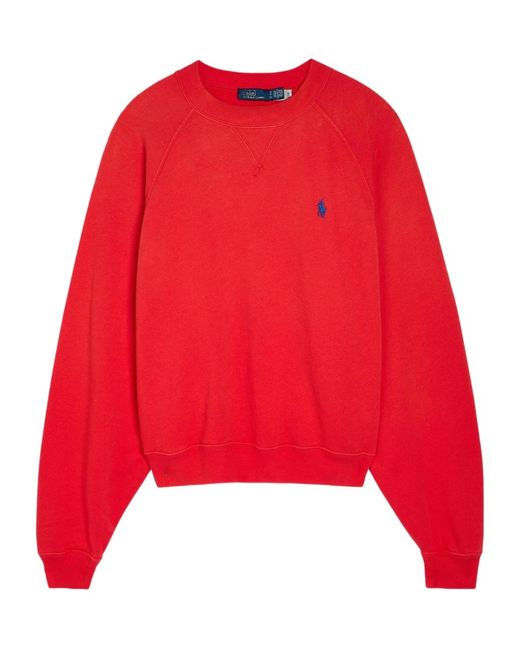 Polo Ralph Lauren Logo-Embroidered Cotton-Blend Sweatshirt