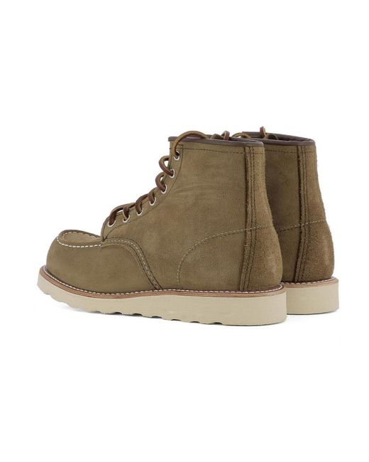 Red Wing Brown Round-Headed Short Boots for men