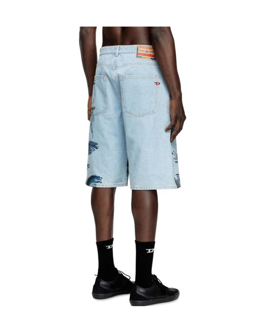 DIESEL Blue X Tom Of Finland Foundation Cotton Shorts
