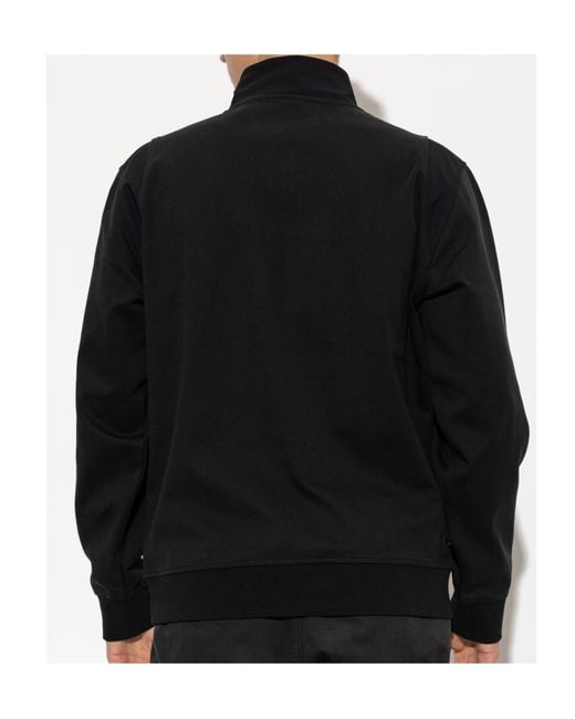 Moose Knuckles Black High-Neck Long-Sleeved Sweatshirt for men