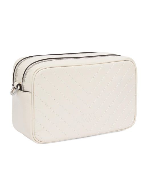Pinko Natural Love Birds Zipped Shoulder Bag