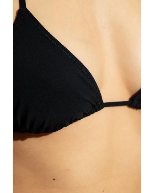 Dolce & Gabbana Blue Triangle-Cup Bikini Top
