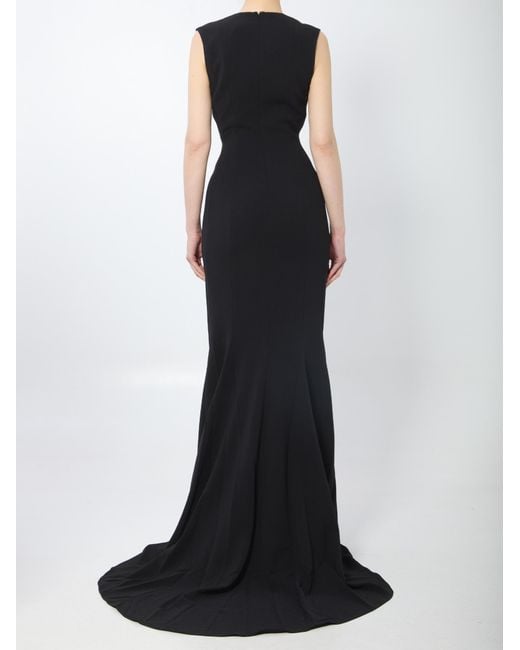 Solace London Black Althea Maxi Dress