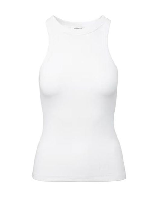Anine Bing White Sleeveless Vest