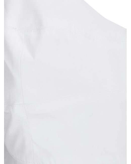 Rohe White Bustier Peplum Top