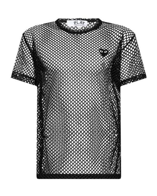 COMME DES GARÇONS PLAY Black Short-Sleeved T-Shirt for men