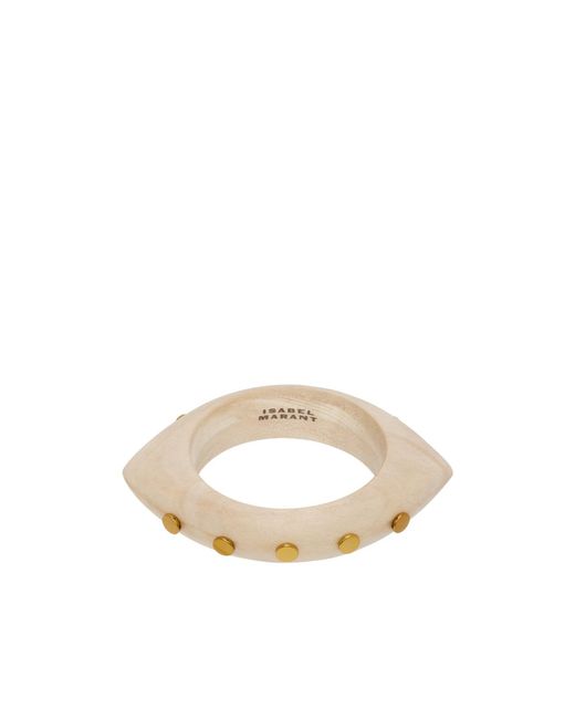 Isabel Marant White Layla Logo Detail Bracelet
