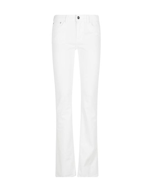 Dondup White New Lola Slim Jeans