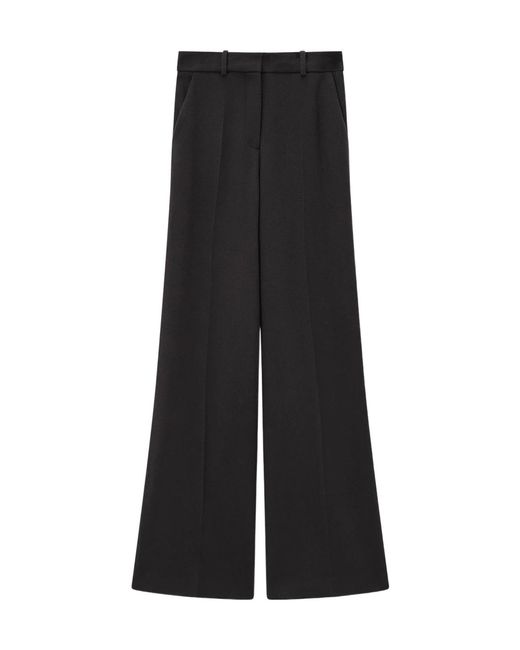 Joseph Black Alana Pleated-Front Trousers