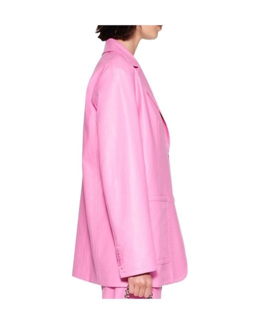 STAND Pink Lapel Suit Coat