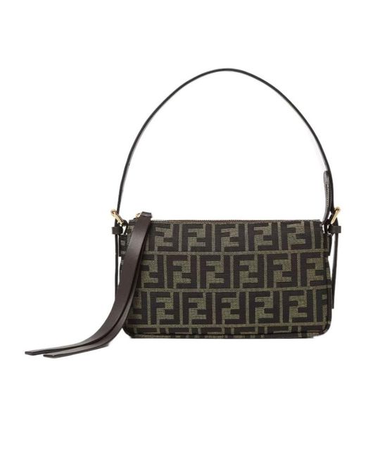 Fendi Black Zipper Top Small
