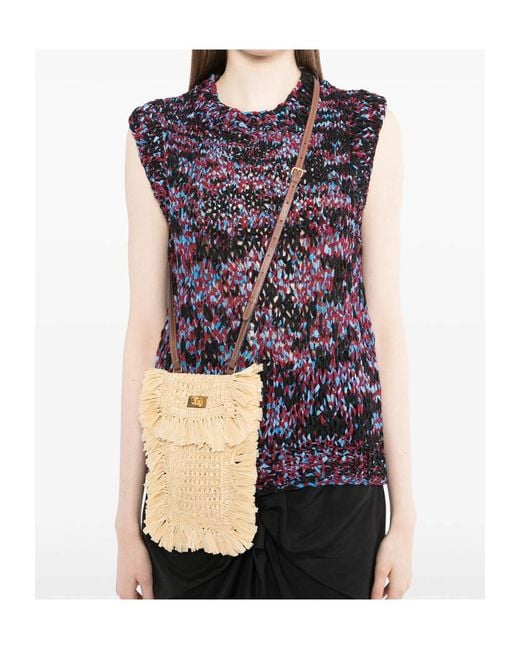 Anya Hindmarch Natural Tassel Shoulder Bag