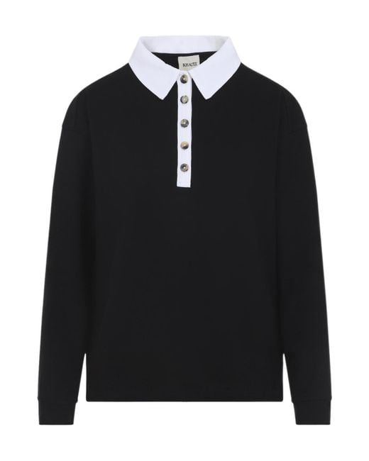Khaite Black Faithful Top