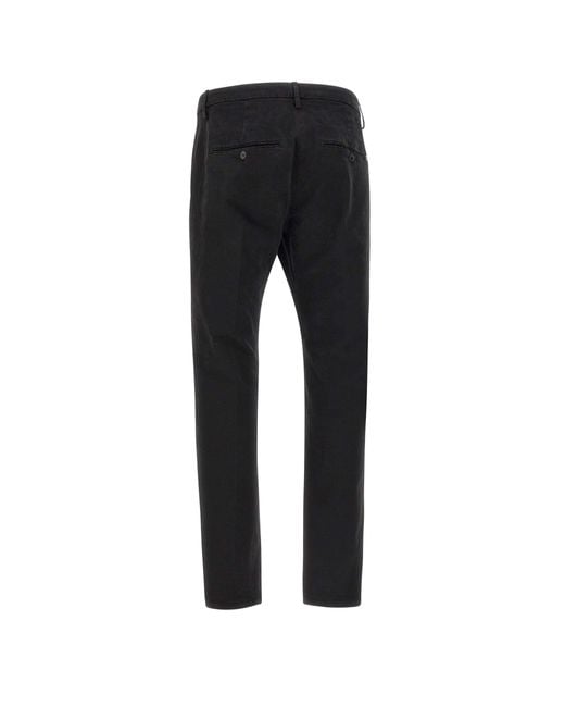 Dondup Black Gaubert Slim Fit Pants for men