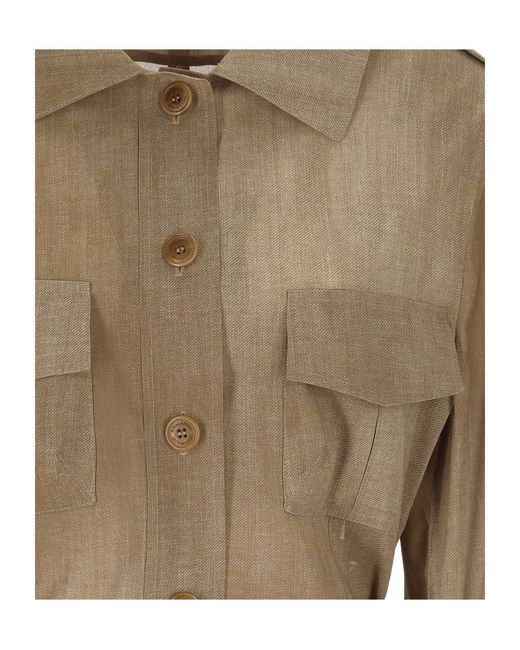 Ermanno Scervino Natural Belted Jacket