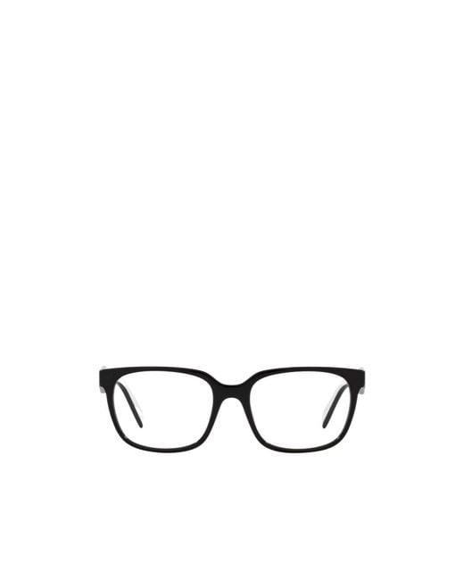 Prada White Logo Flat Mirror