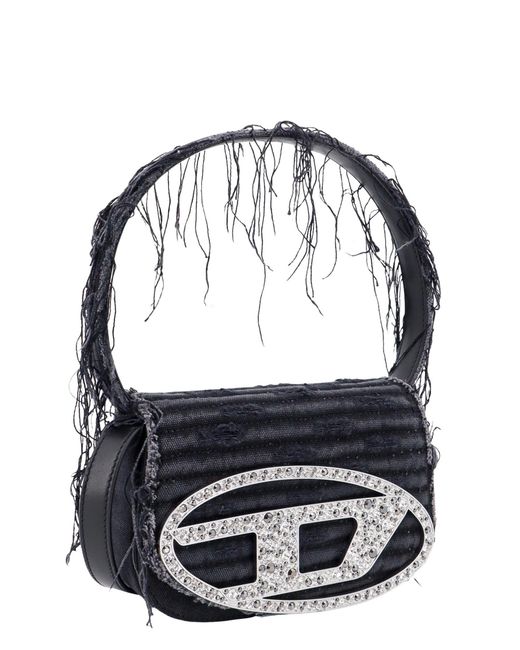 DIESEL Black 1Dr Logo Plaque Shoulder Bag