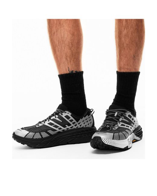 Hoka One One Black Trail Running Shoes for men